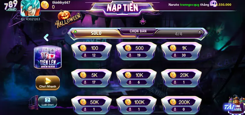 Tiến liên miền Nam 789club: Trải nghiệm game bài đẳng cấp 2 Tiến liên miền Nam 789club