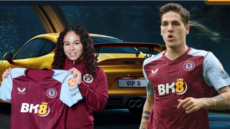 BK8 tài trợ áo đấu cho Aston Villa FC BK8 tài trợ áo đấu cho Aston Villa FC