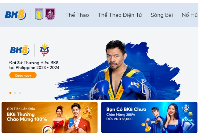 Manny Pacquiao là đại sứ thương hiệu toàn cầu của BK8 Manny Pacquiao là đại sứ thương hiệu toàn cầu của BK8