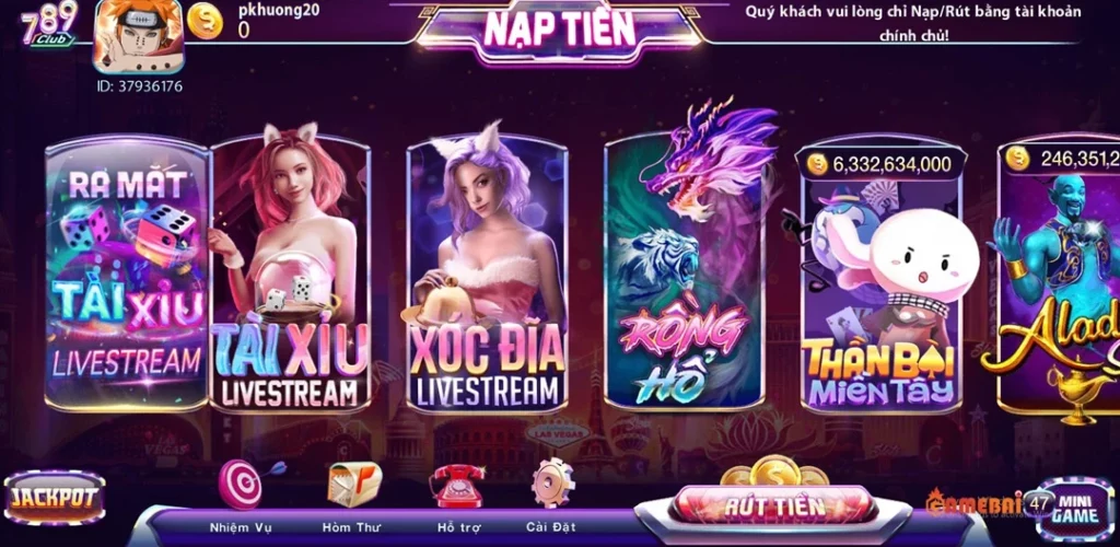 Kho game 789 Club đa dạng chủ đệ