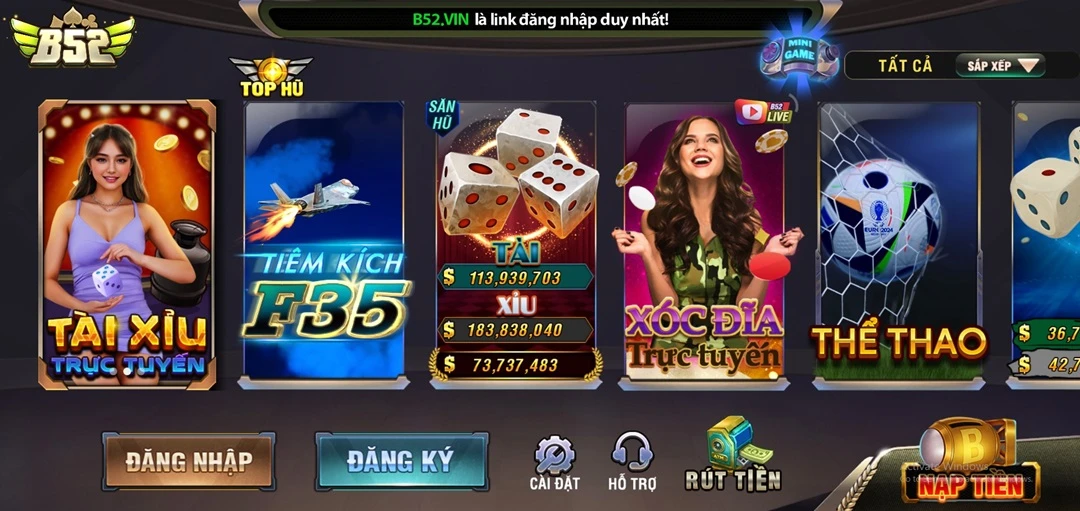 B52 Club tung có kho game cực khủng