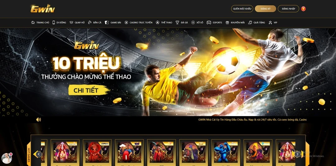 Gwin - Thương hiệu game bài xanh chín số 1 châu Á