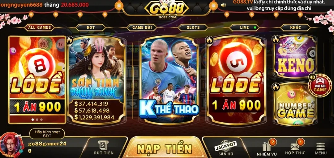 Ưu điểm của Go88 khi người chơi tham gia cá cược