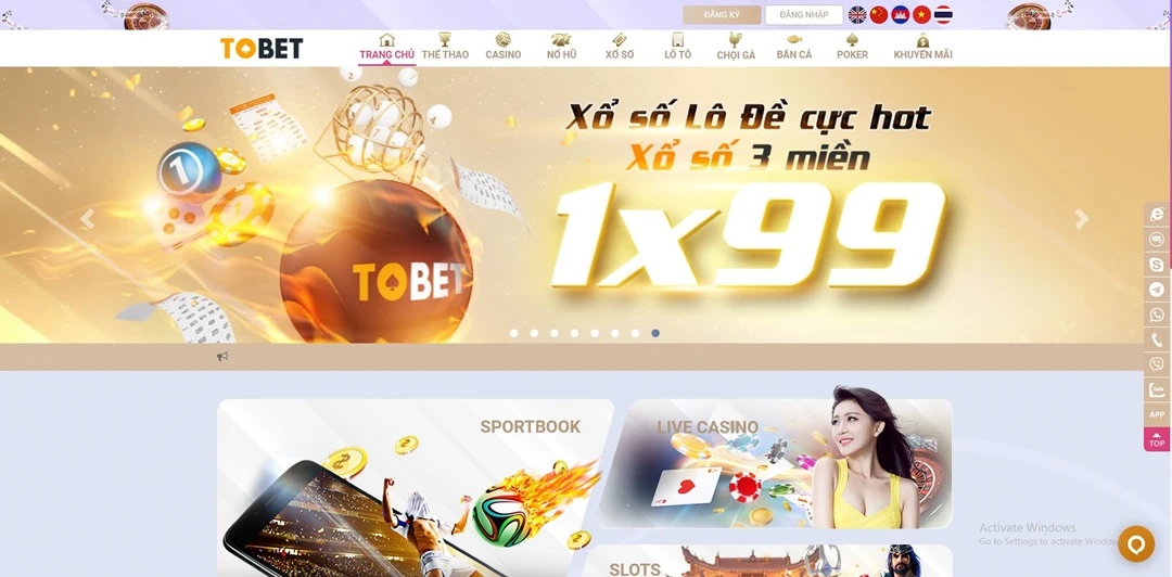 TOBET88 sâm chơi bài phỏm giao diện sống động