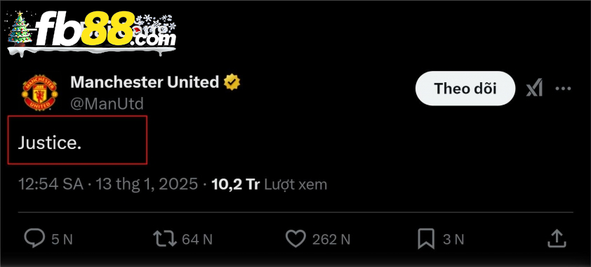 Động thái của MU sau trận đấu (Ảnh: X Manchester United).