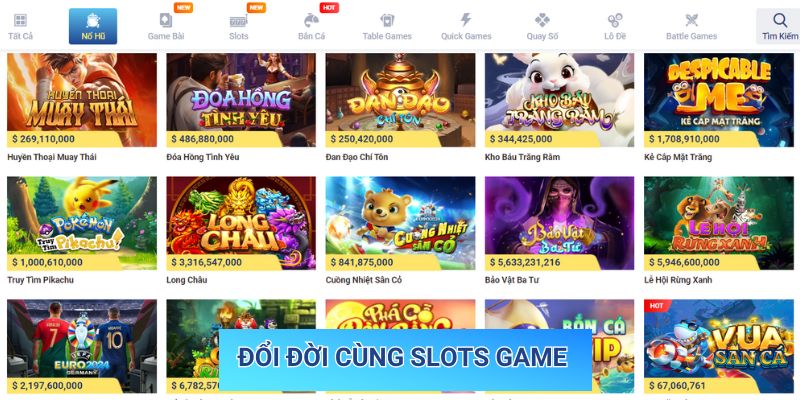 Đổi đời cùng slots game 