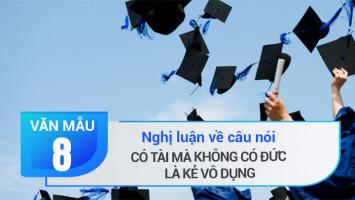 Bài văn nghị luận về câu nói 