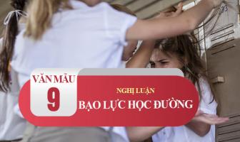 Bài văn nghị luận xã hội về bạo lực học đường (lớp 9) hay nhất