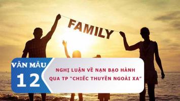 Bài suy nghĩ về nạn bạo hành gia đình trong 