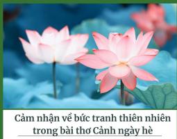 Bài văn cảm nhận về bức tranh thiên nhiên trong 